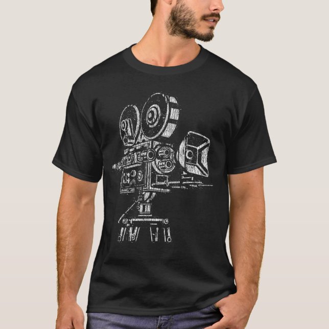 Film Lover 35 mm 70 mm Filmkamera T-Shirt (Vorderseite)
