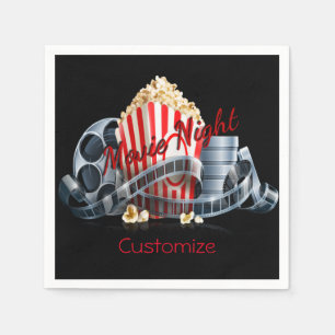 Film-Nachtpopcorn-Servietten Serviette