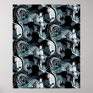 Film Noir Fatales und Rauchen Waffen Classic m Poster