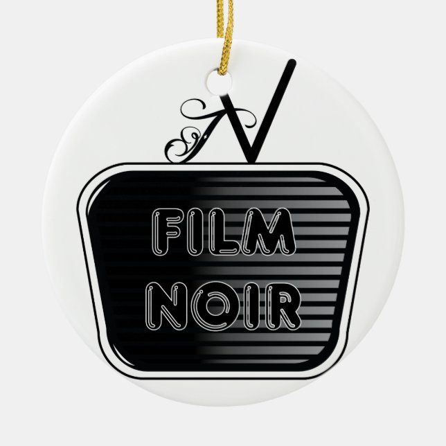 Film Noir Keramik Ornament (Vorne)