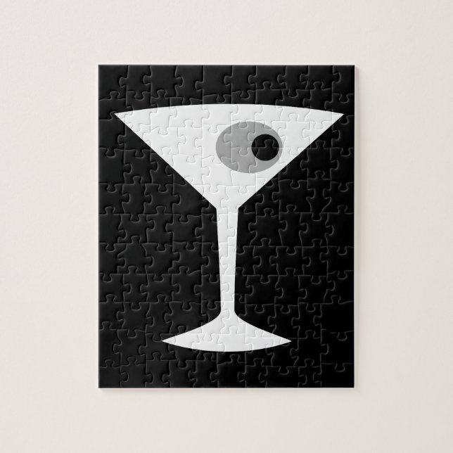 Film-Noir Martini-Glas-Puzzlespiel Puzzle (Vertikal)