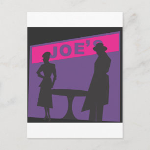 Film Noir Szene Postkarte