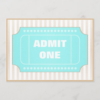 Film-Party-Brown-Blau Einladung