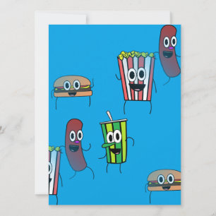 Film Popcorn Einladung