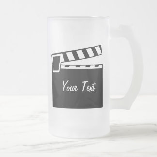 Film-Schiefer Clapperboard Brett Mattglas Bierglas