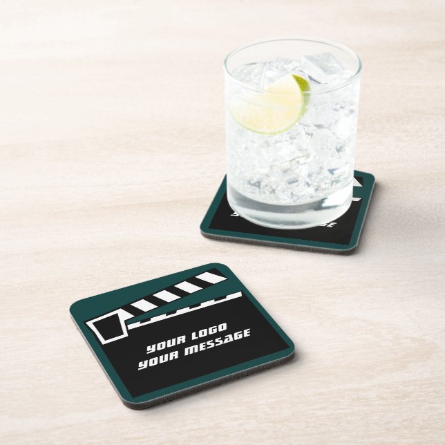 Film-Schiefer Clapperboard Brett Untersetzer (Rechte Seite)