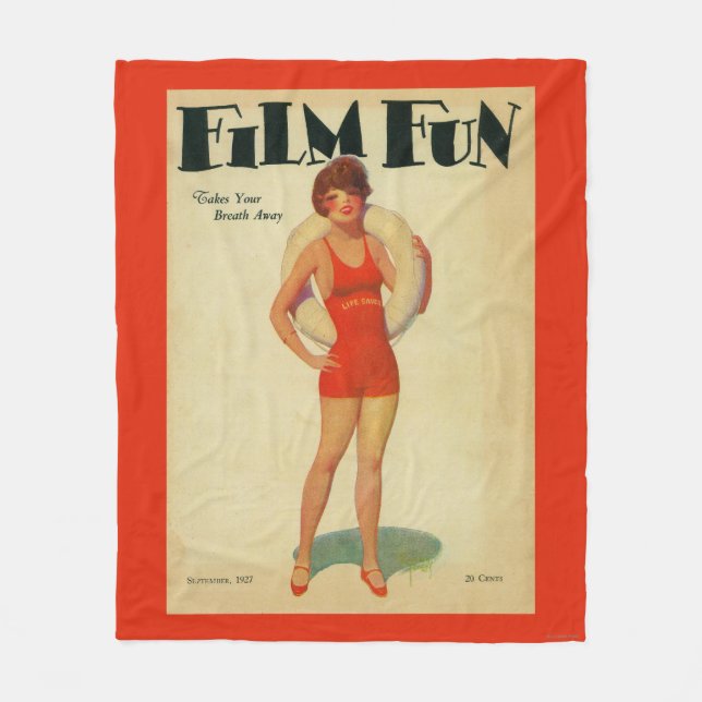 Film-Spaß-Titelseite2 Fleecedecke (Vorderseite)