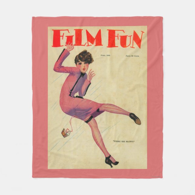 Film-Spaß-Titelseite Fleecedecke (Vorderseite)