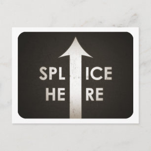 Film Splice Here Postkarte