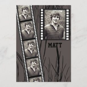 Film-Streifen-Foto-Platten-Abschluss-Mitteilung Einladung