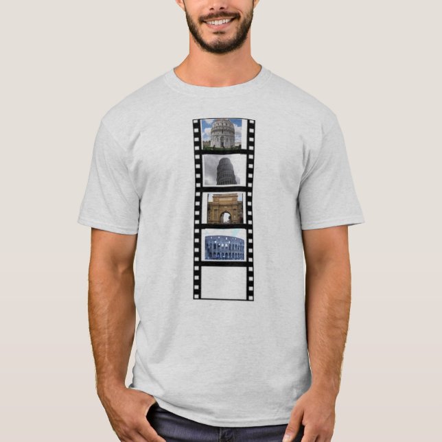 Film-Streifen-personalisierte Fotos T-Shirt (Vorderseite)
