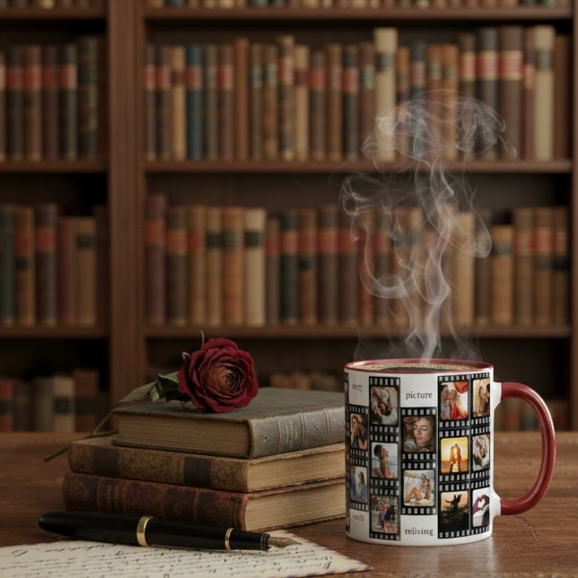 Film Strip Photo Collage Custom 26-Photo Memory Tasse (Von Creator hochgeladen)