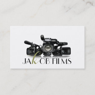 Film-Videokamera-Filmregisseur-Filmt Hochzeit Visitenkarte