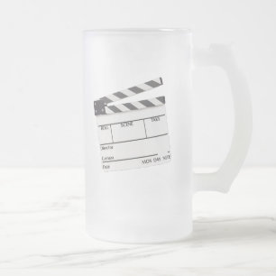 Film-Zeit-Tasse.! Mattglas Bierglas