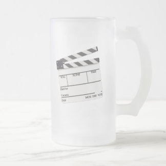 Film-Zeit-Tasse.! Mattglas Bierglas