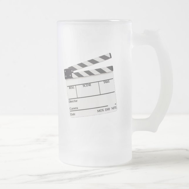 Film-Zeit-Tasse.! Mattglas Bierglas (Rechts)