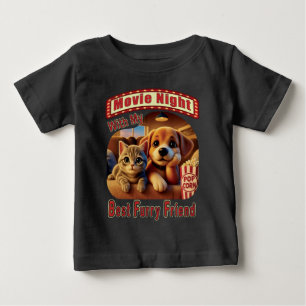 Filmabend - Beste Furry Friend - Niedliche Katze & Baby T-shirt