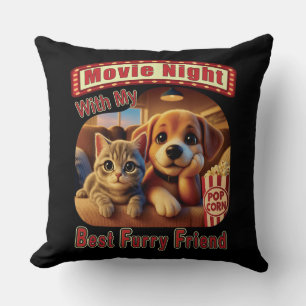 Filmabend - Bester pelziger Freund - Süße Katze & Kissen