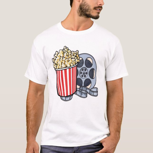Filmabend Shirt, Popcorn T-Shirt (Vorderseite)