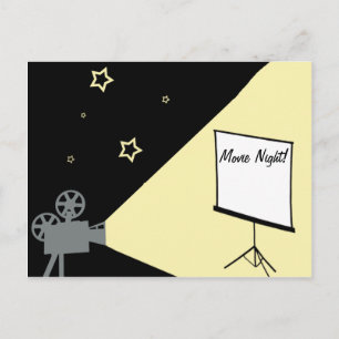 Filmabend unter den Sternen Postkarte