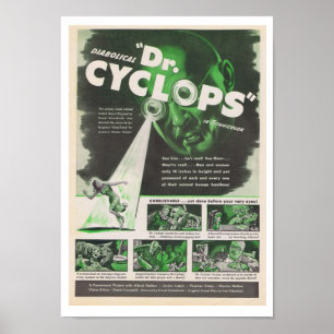 Filmanzeige 1940 Dr. Cyclops Poster