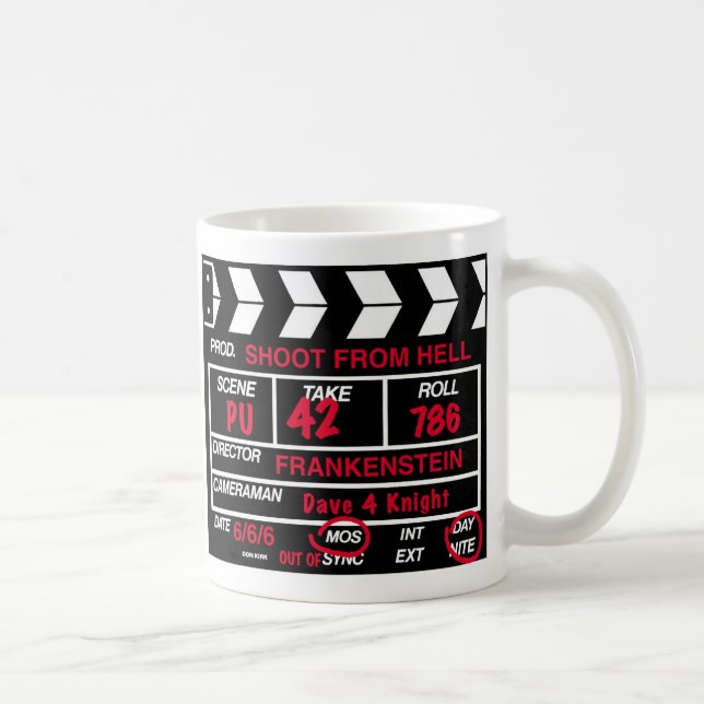 Filmbildkamera-Schiefer Kaffeetasse (Rechts)