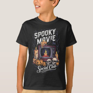 Filmclub Vintages Fernsehen Halloween Horror Art T-Shirt
