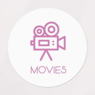 Filme/Kino-Planer-Aufkleber/Organisator Etiketten