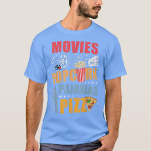 Filme Popcorn Pajamas Pizza Movie Night 10262320 T-Shirt