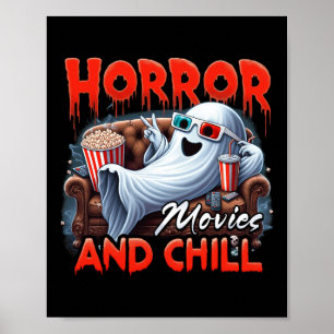Filme Und Chillen Gruselige Geister-Film-Liebhaber Poster