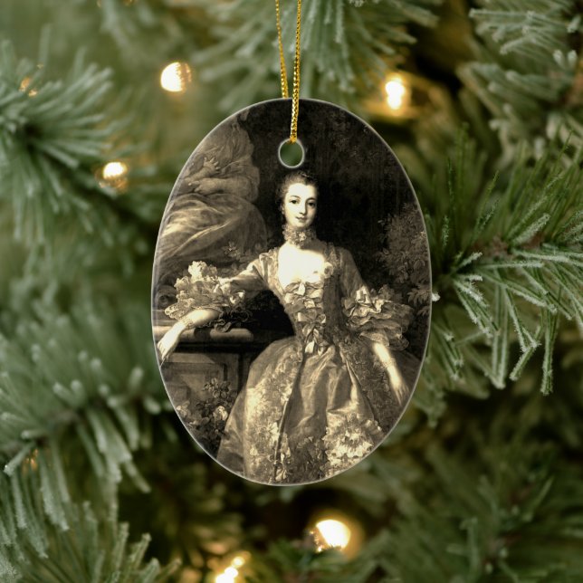 Filme von Madame de Pompadour - Jeanne-Antoinette  Keramik Ornament (Baum)