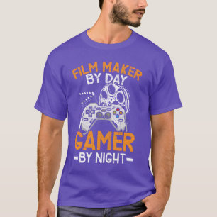 Filmemacher by Day Gamer by Night Filmmaking T-Shirt