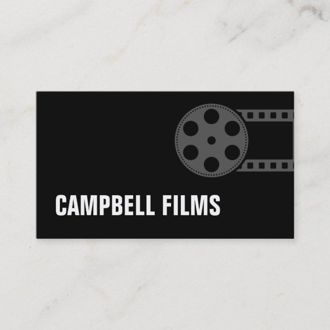 Filmemacher, Director Business Card Visitenkarte (Vorderseite)