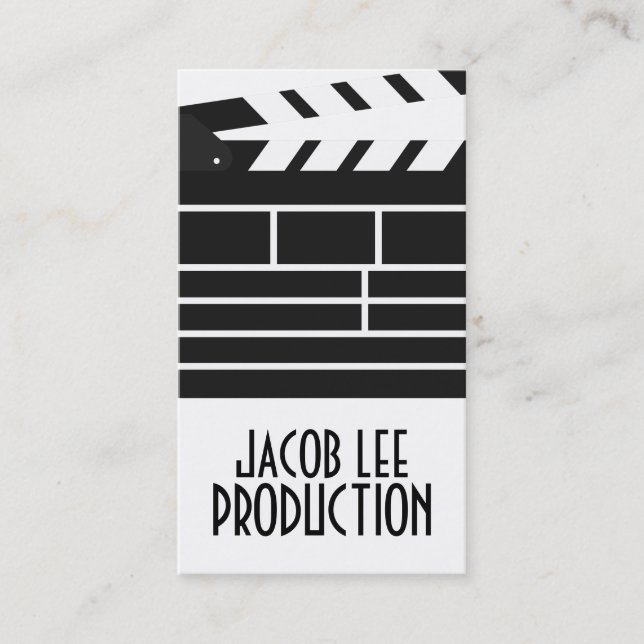 Filmemacher, Filmdirektor Business Card Visitenkarte (Vorderseite)