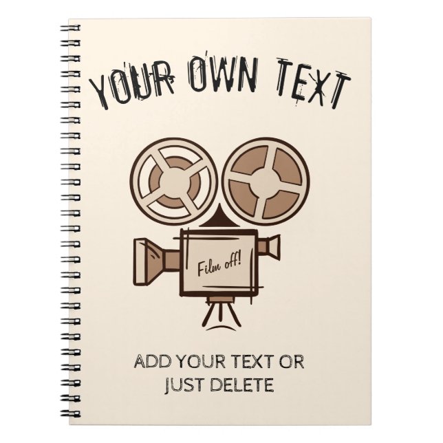 Filmemacher, Filmproduzent, Regisseur, Schauspiele Notizblock (Vorderseite)