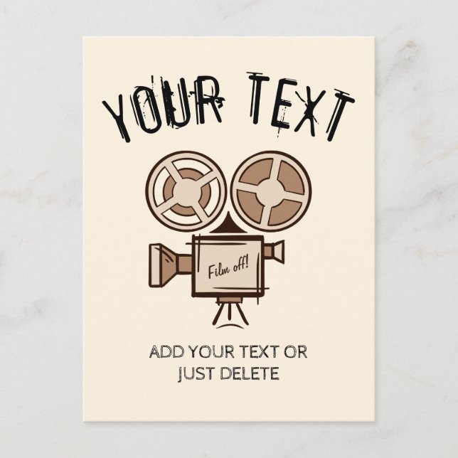 Filmemacher, Filmproduzent, Regisseur, Schauspiele Postkarte (Vorderseite)
