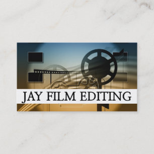 Filmemacher Herausgeber von Filmmaterial Maker Dir Visitenkarte