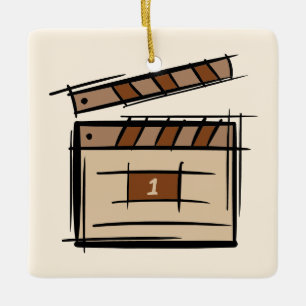 Filmemacher / Schauspieler Geschenkidee. Direktor, Keramikornament