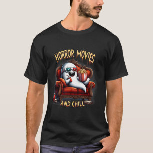 Filmen und Chill Spooky Halloween Ghost Movie Lieb T-Shirt