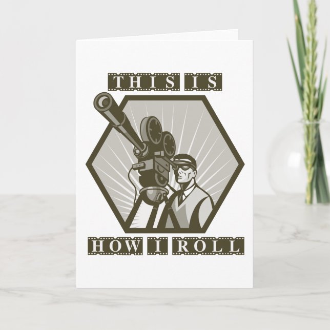 Filmfernsehfilm-Kameradirektor Karte (Vorderseite)