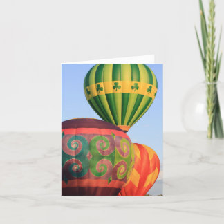 Filmfestival Hot Air Balloon Festival Trio Note Ca Dankeskarte