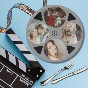 Filmfestspiele Runde Foto Hochzeit Pappteller