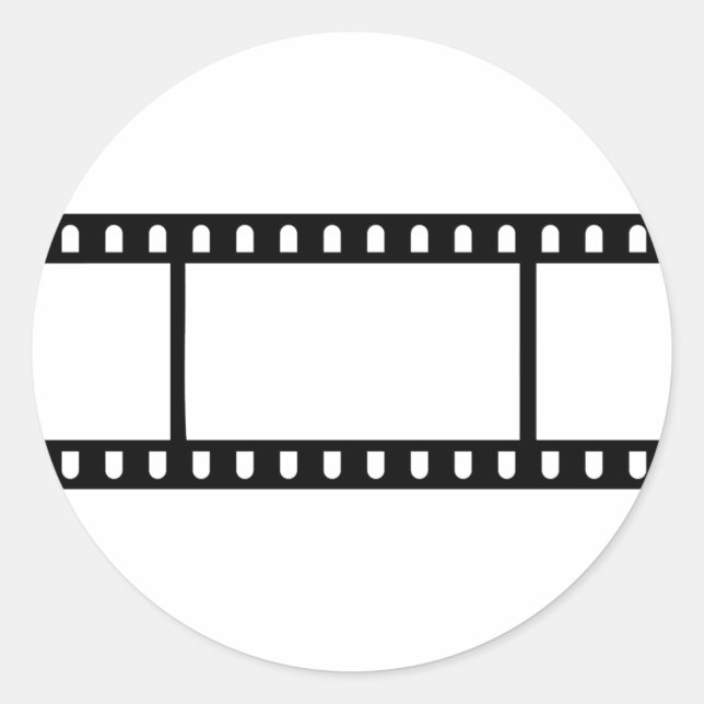 Filmflick Runder Aufkleber (Vorderseite)