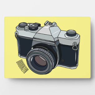 Filmkamera Cartoon-Illustration Fotoplatte