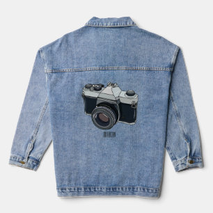 Filmkamera Cartoon-Illustration Jeansjacke