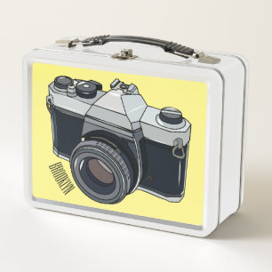 Filmkamera Cartoon-Illustration Metall Brotdose