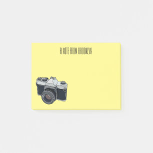 Filmkamera Cartoon-Illustration Post-it Klebezettel
