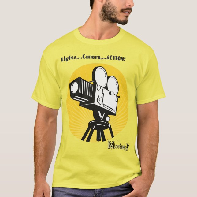 Filmkamera Graphic T - Shirt (Vorderseite)