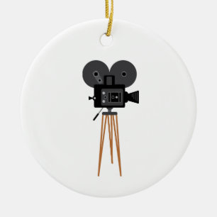Filmkamera Keramik Ornament
