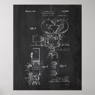 Filmkamera-Patent Poster